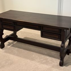 Vintage Spanish Revival Solid Wood Desk