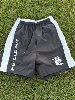 Hellstar Athletic Shorts Black and White