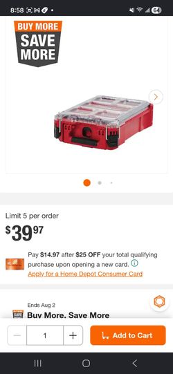 Milwaukee stackable box