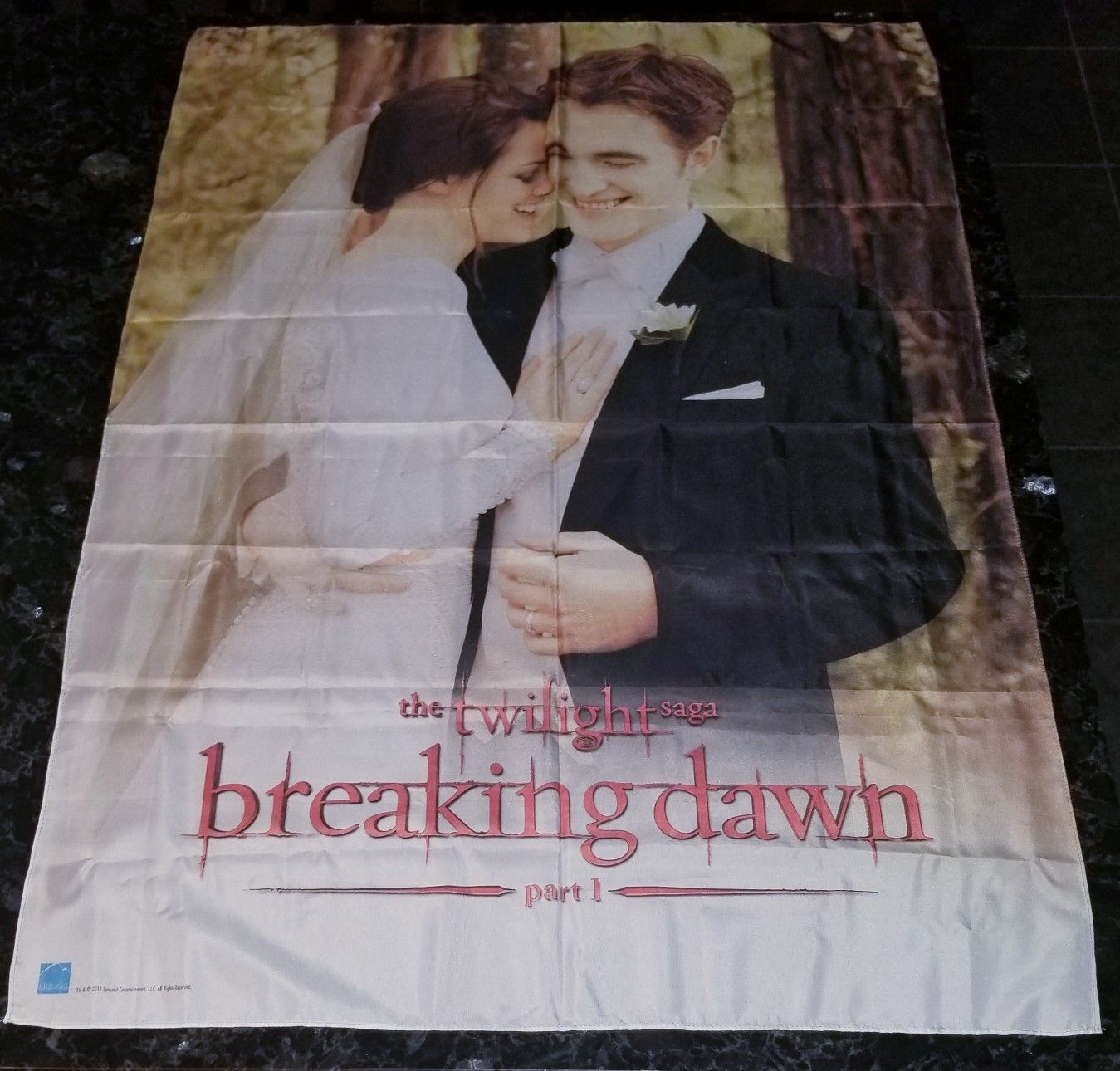 Twilight Saga Breaking Dawn 30x40 Wedding Photo Fabric Poster Scroll