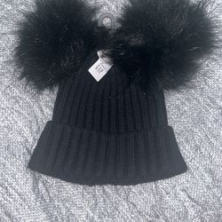 Baby gap black beanie