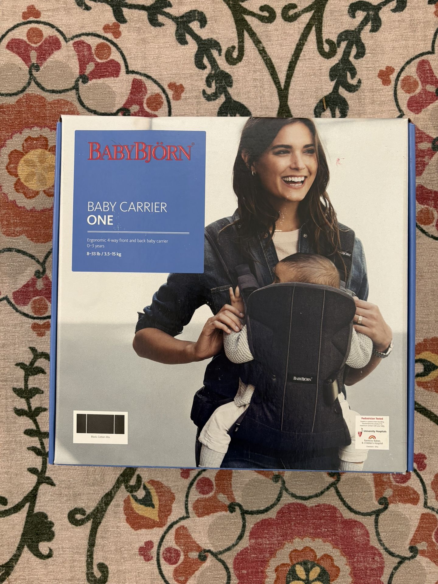 Baby Bjorn Baby Carrier One - Black Cotton Mix