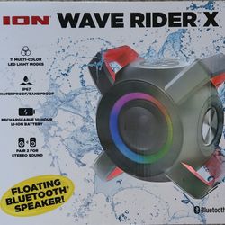 ION Wave Rider X Floating Bluetooth Speaker Waterproof Boating