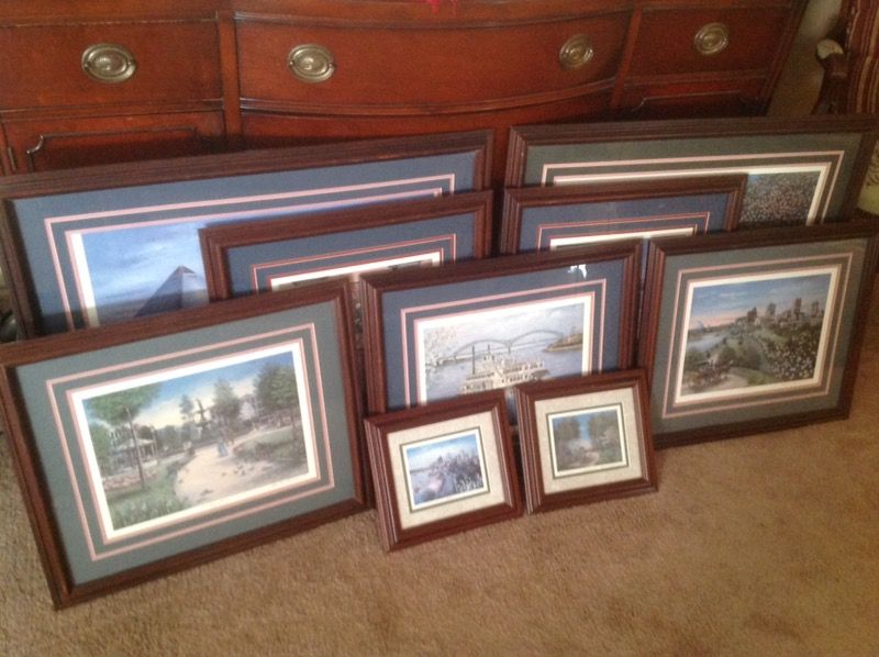 Memphis pictures signed by Louise Dunavant