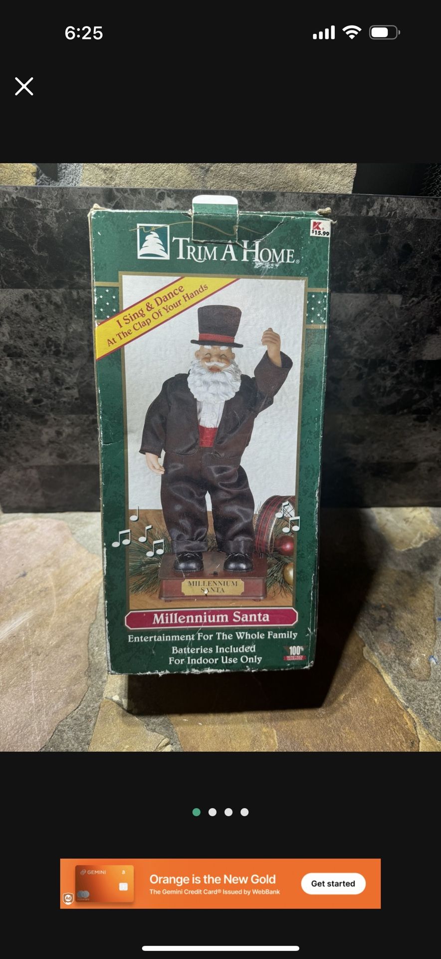Millennium Santa I Sing And Dance At The Clap Of Your Hands Trim A Home Posable