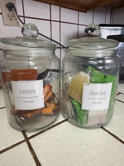 Glass Snack Jars