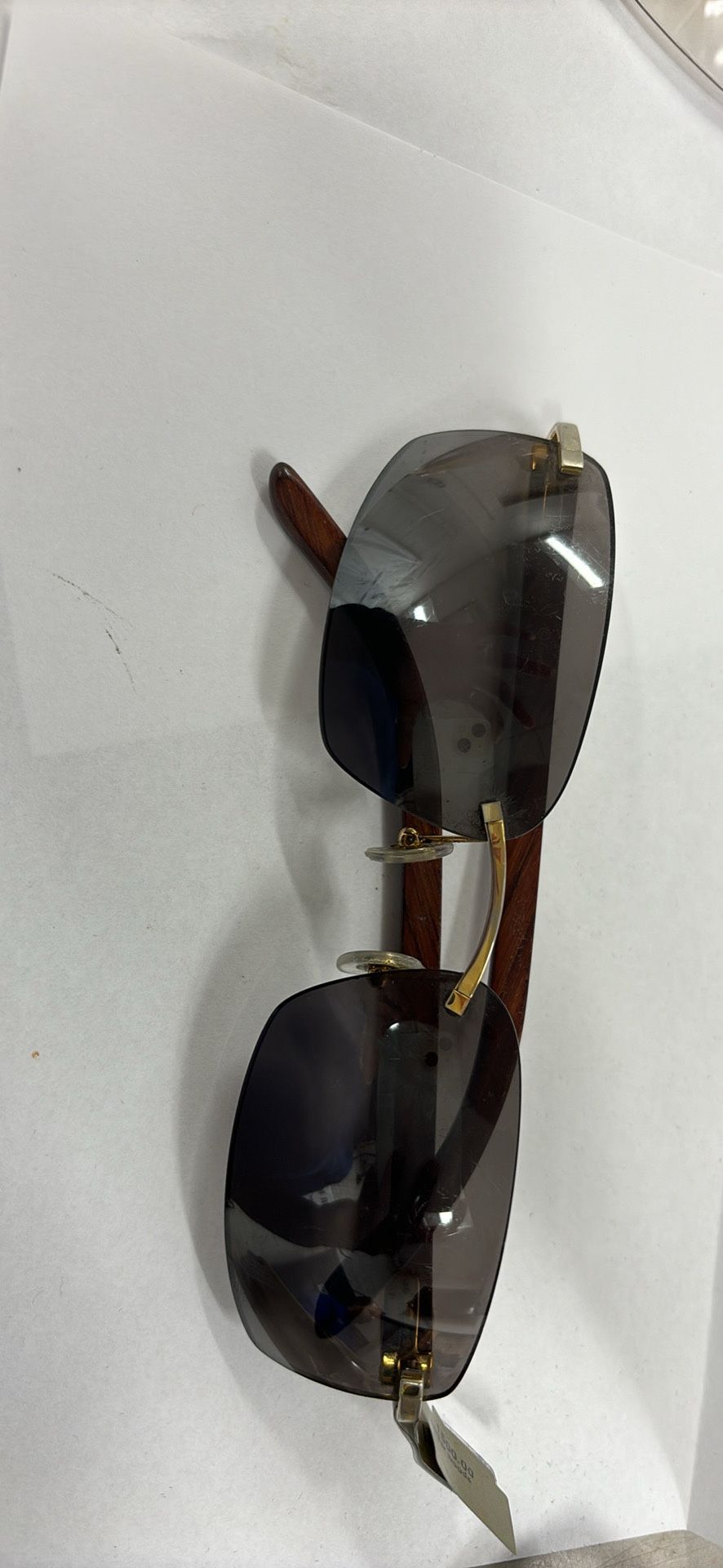 Cartier sunglasses with wood arms