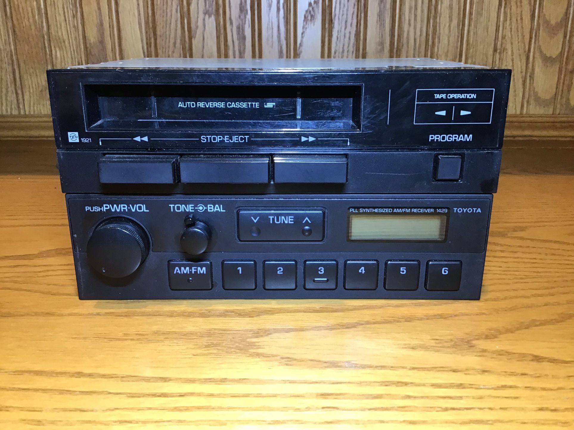 OEM Tercel Radio And Cassette Deck