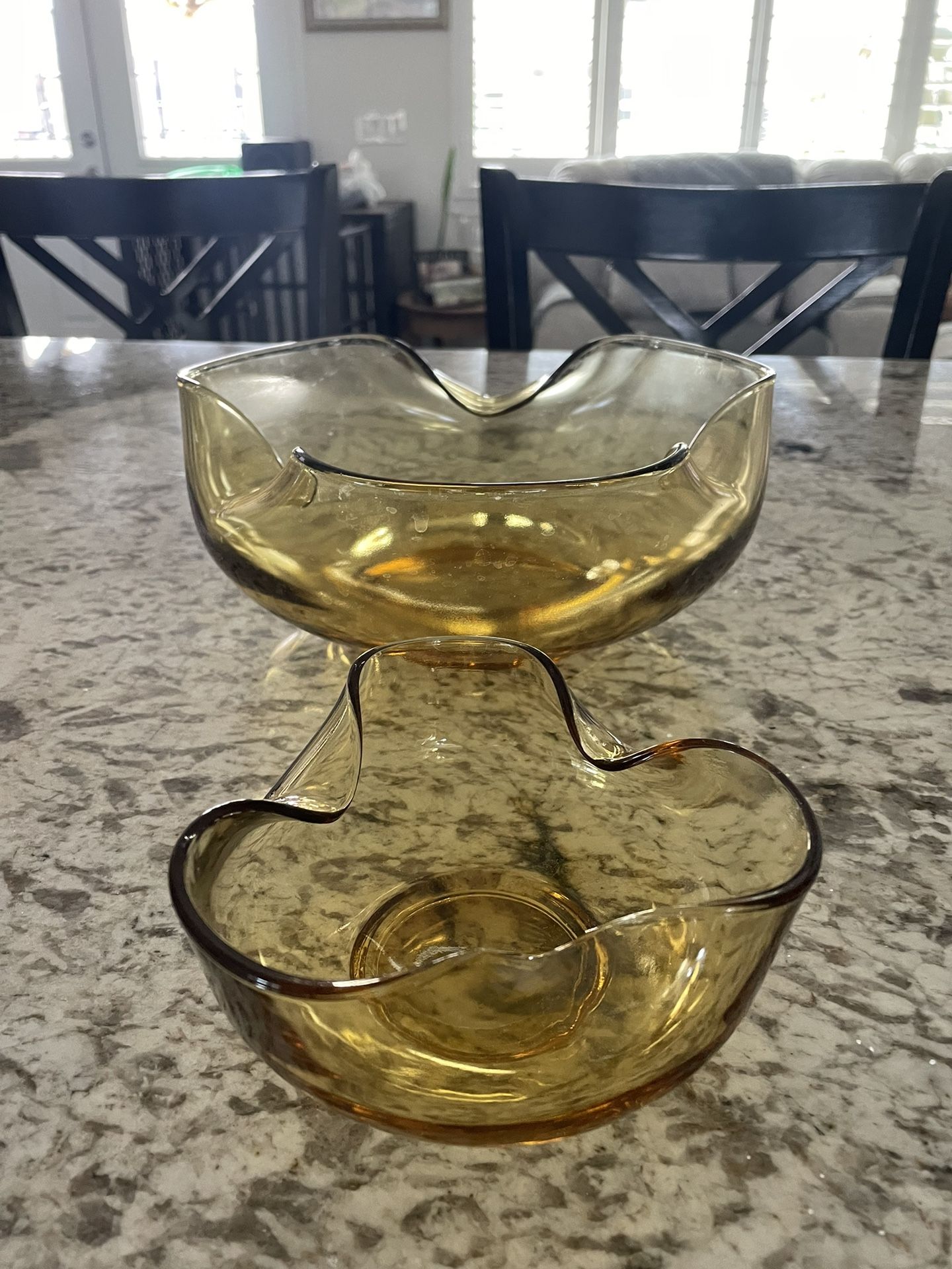 Vintage Anchor Hocking glass chip And Dip