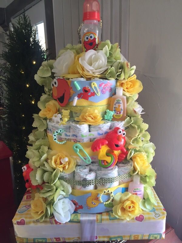 Sesame Street Unisex Diaper Cake