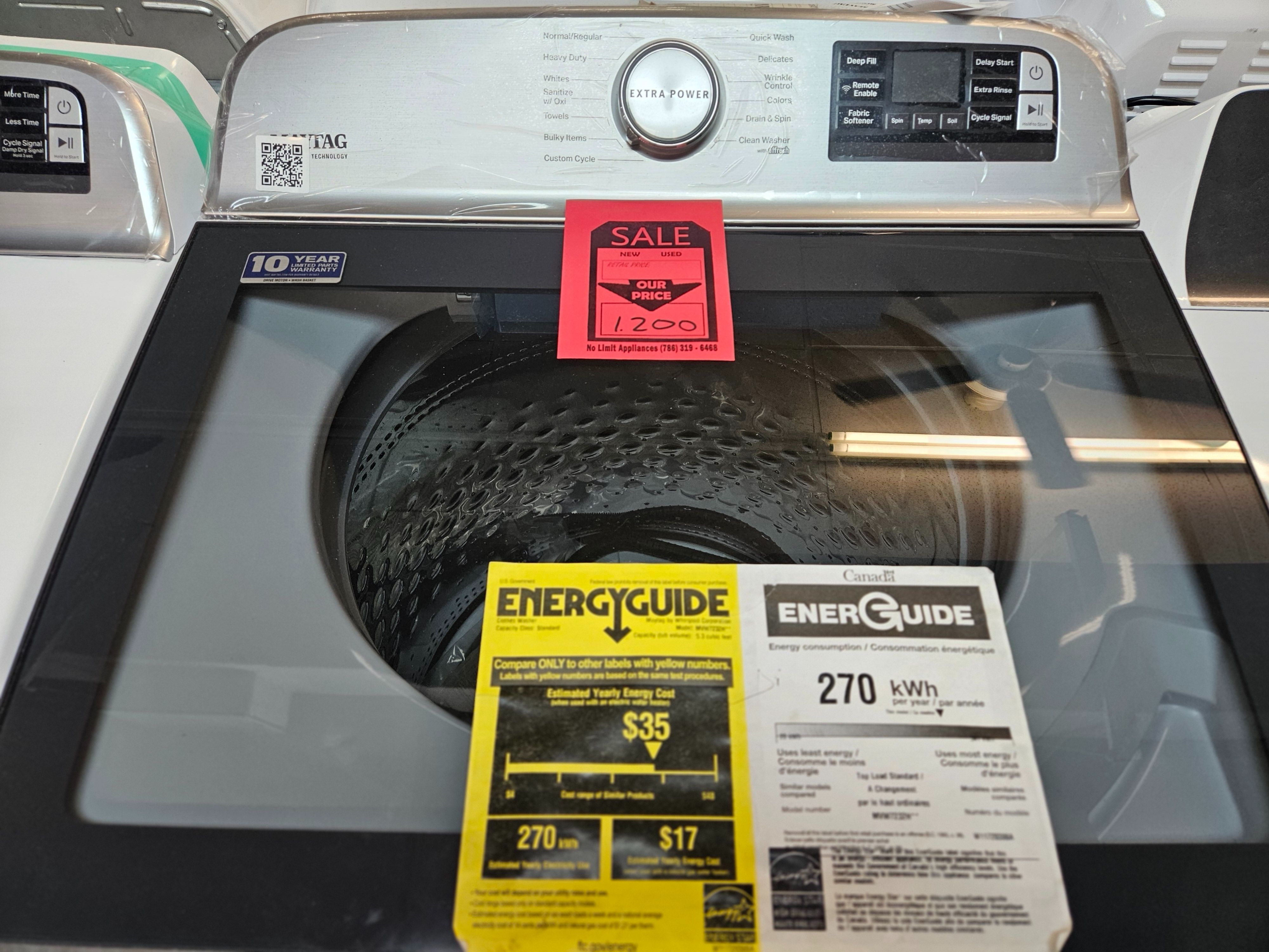 Brand New Maytag Top Loading Washing Machine