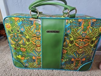 Double Dutch Club Luggage Bag Green Hippie Design