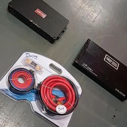 Class D Mono Block Amplifiers With 0Guage Amp Kit 