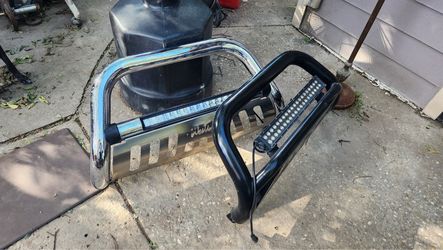 Grill guards with lights