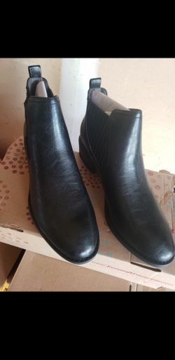 Womens black Synthetic leather boots