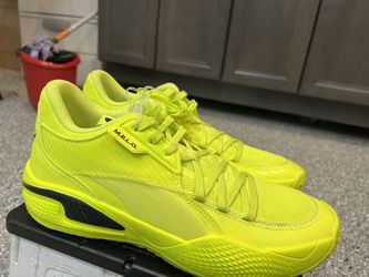 Puma Court Rider 1 LaMelo Ball Basketball Shoes Yellow Size 11 UK