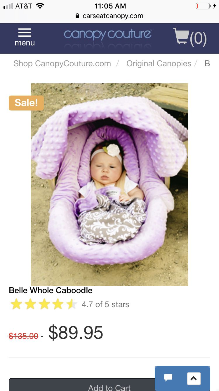Car seat Canopy- “The Whole Caboodle”