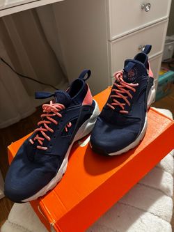 Nike Air Huarache Run Ultra GS  sneakers– Navy/Pink – Youth 4.5Y