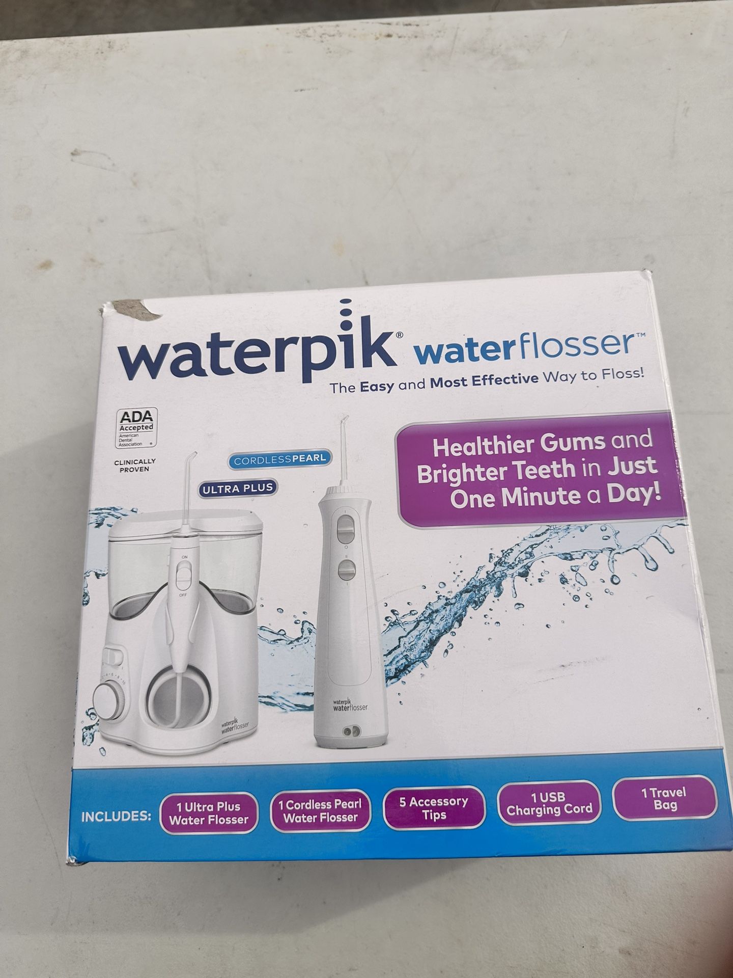 Waterpik Ultra Plus and Cordless Pearl Water Flosser Combo Pack