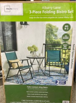 3-Piece Folding Bistro Set