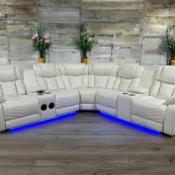 S2021 Lucky Charm Sectional (White) 😍 In Stock❤️ Next Day Delivery😍