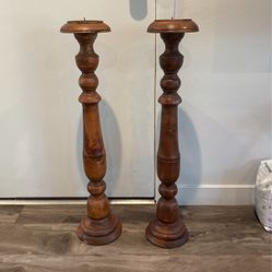 Wood Candle  Holders 
