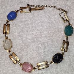 Vintage Scarab Cab Bracelet 