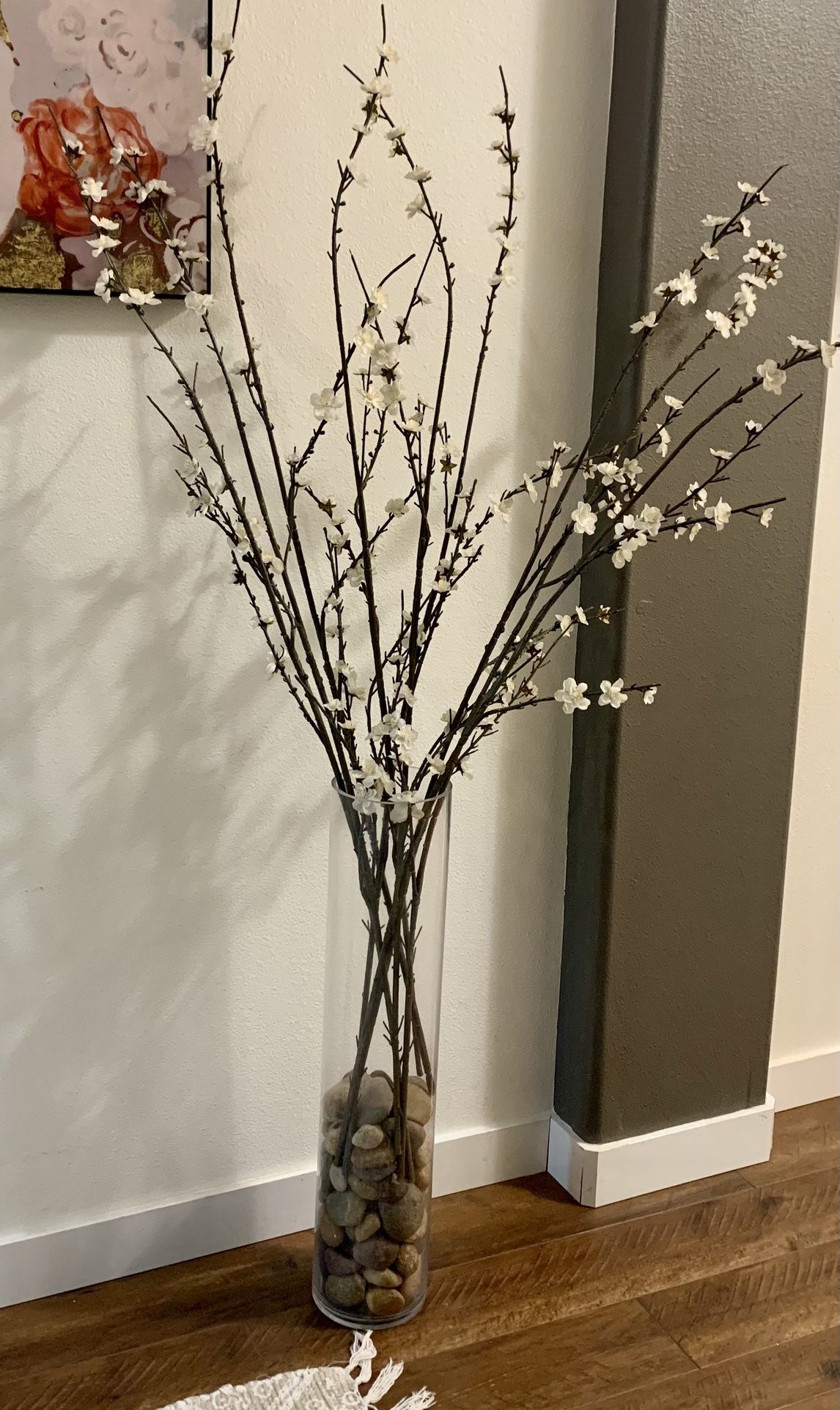 Flowers With Tall Vase