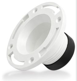 PVC Toilet Closet Flange with Rubber Gasket