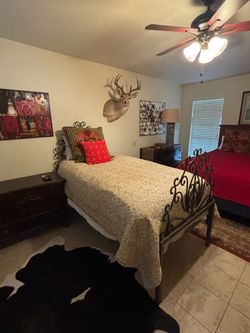 Wrought Iron Scroll Bed Frame