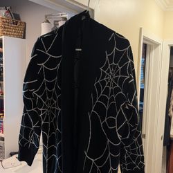 Spooky Cardigan  Backstitch bruja 