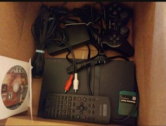 Ps2 slim console with games, $145