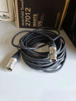 25 feet RHC LOW-NOISE MICROPHONE CABLE MALE TO FEMALE #J0924