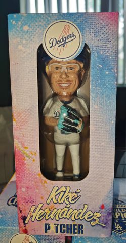 Kike Hernandez pitching bobblehead