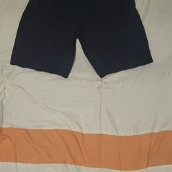 WOMENS CROWN & IVY PETITE SHORTS NAVY BLUE SIZE 0P 