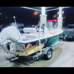2004 17’ century Center Console Boat New Motor