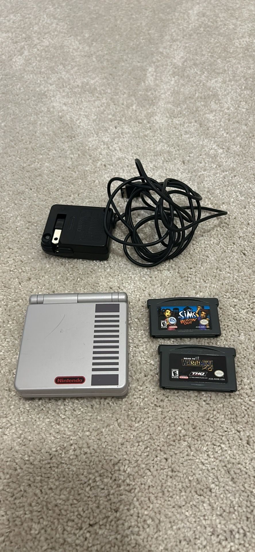 Gameboy Advance SP NES Edition with Games