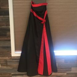 Black and red dress worn once
