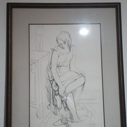 La Toilette Guily Joffrin  Signed