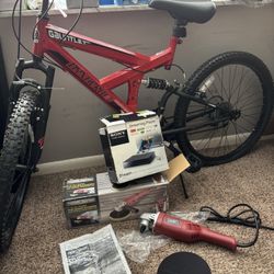 Bike, Sander And Steaming Player