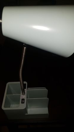 Desk lamp with ports