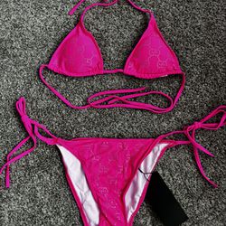 Two Piece Bedazzled Bikini Set