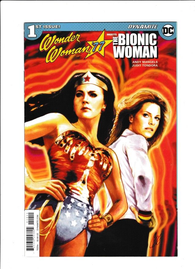 WONDER WOMAN '77 MEETS THE BIONIC WOMAN #01 (2016) CAT STAGGS | TRADE DRESS 