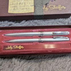 Lady Sheaffer Ballpoint Pen and Pencil Set from the 1970s