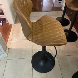 Bar Stool Leather Seats
