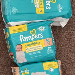 Pampers  And Huggies Diapers Newborn Size