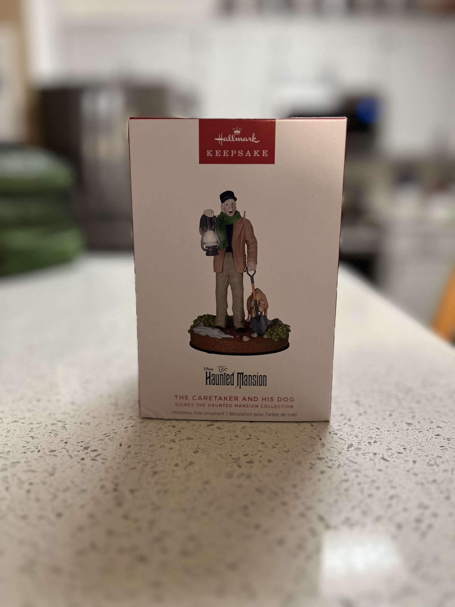 Disney The Haunted Mansion Collection The Caretaker and His Dog Ornament With Light and Sound