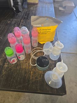 Breast Pump and Bottles