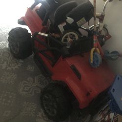 Toddler/kids Jeep Power wheel (only)