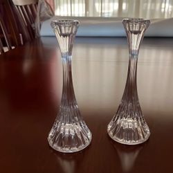 Mikasa Crystal Candle Holders 